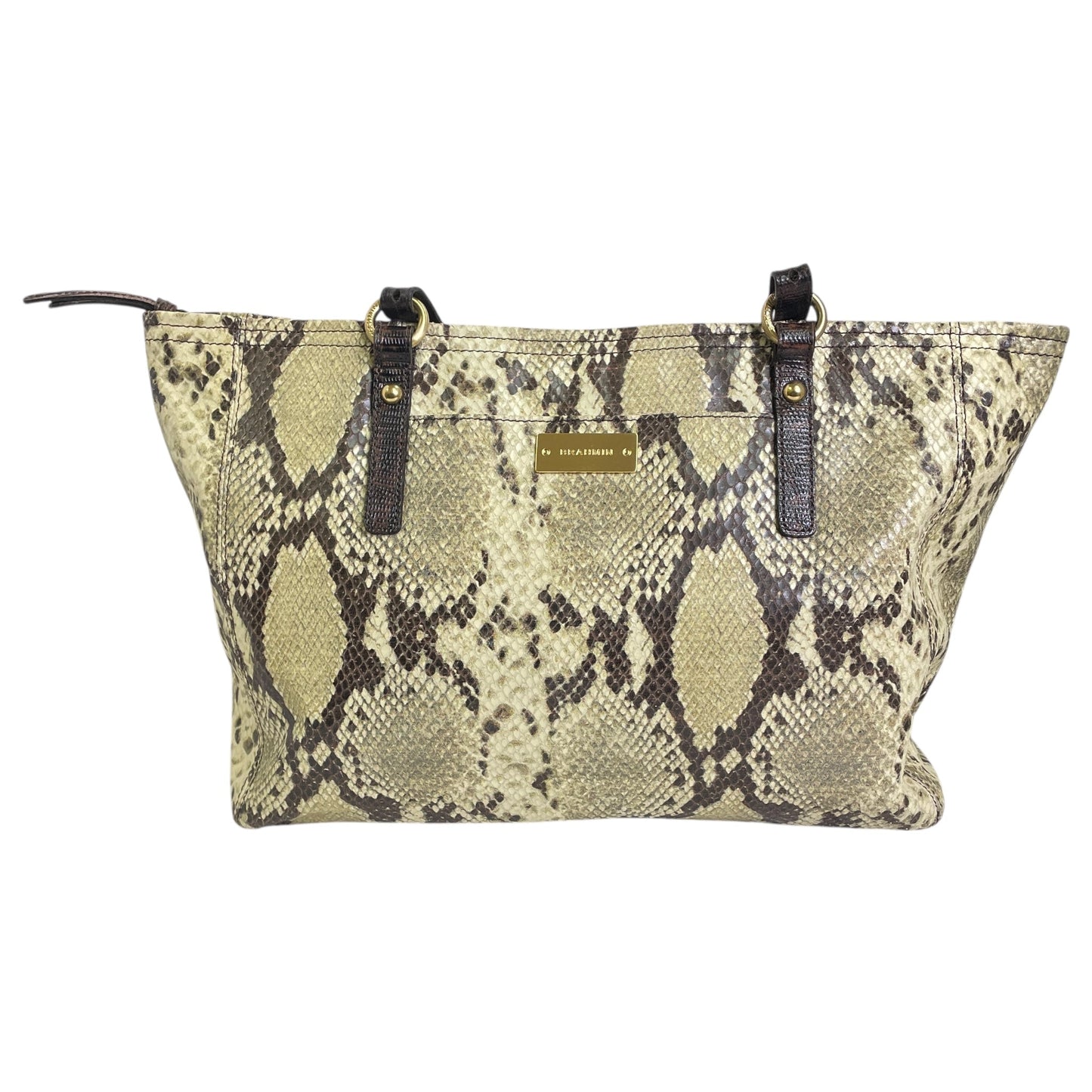 Handbag Designer By Brahmin In Snakeskin Print, Size:Large