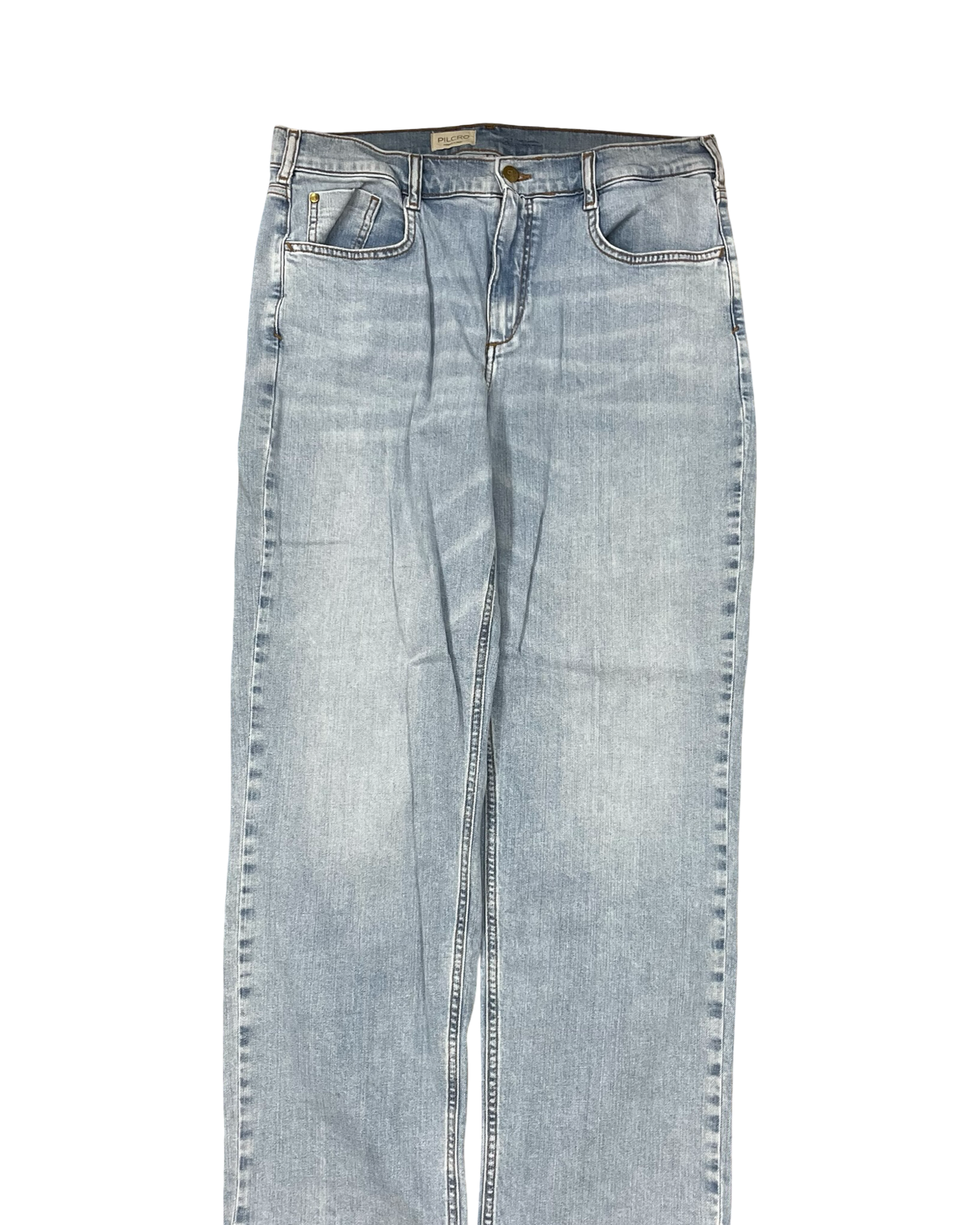 Jeans Straight By Pilcro In Blue Denim, Size:12