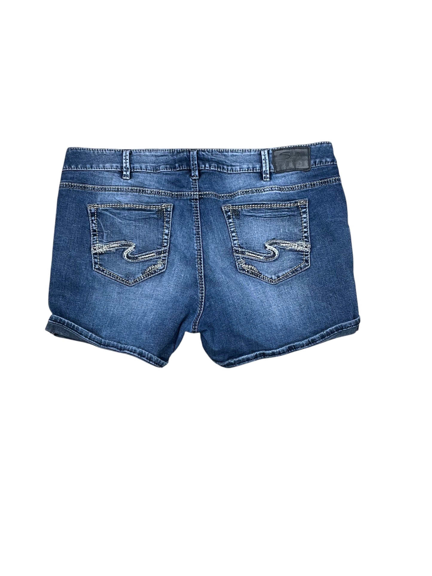 Shorts By Silver In Blue Denim, Size:16
