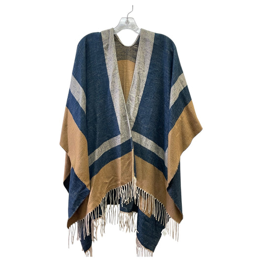 Poncho By Echo In Blue & Brown, Size:Osfm