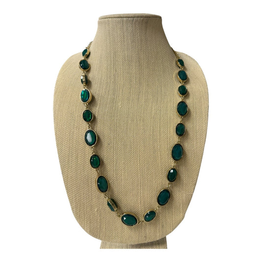 Necklace Statement By Charming Charlie In Gold & Green