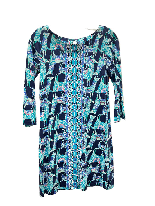 Dress Designer By Lilly Pulitzer In Blue, Size:Xs