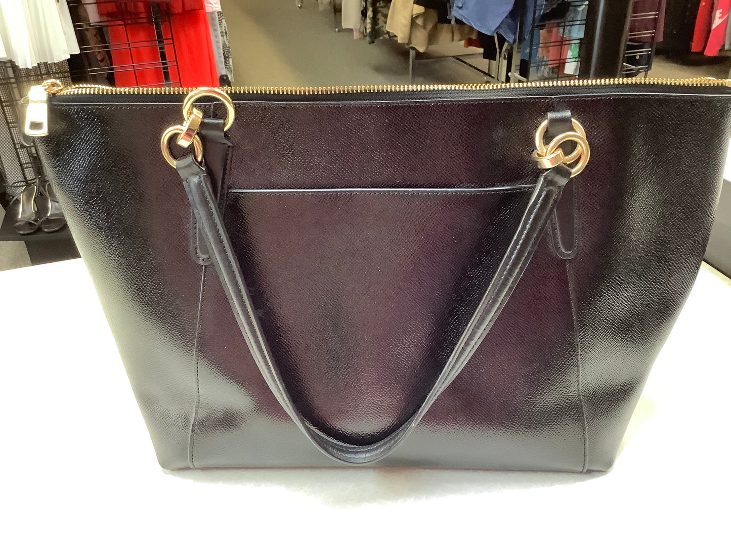 Handbag Designer By Coach In Black, Size:Large