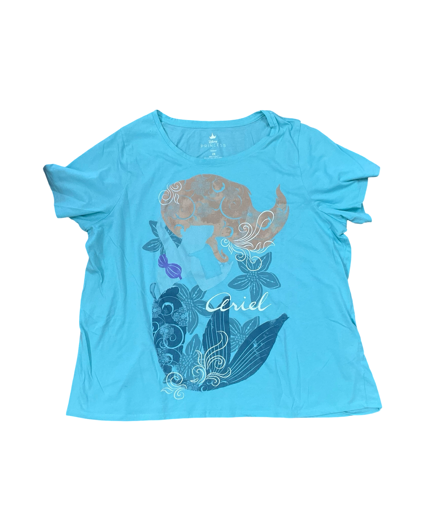 Top Ss By Disney In Aqua, Size:2X