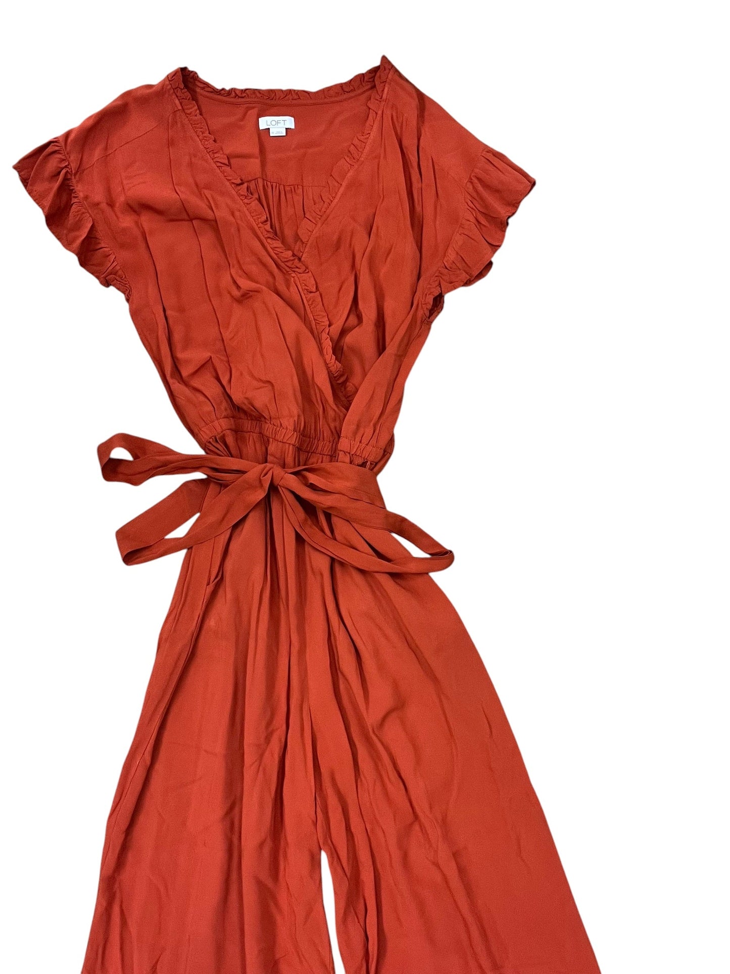 Jumpsuit By Loft In Orange, Size:M