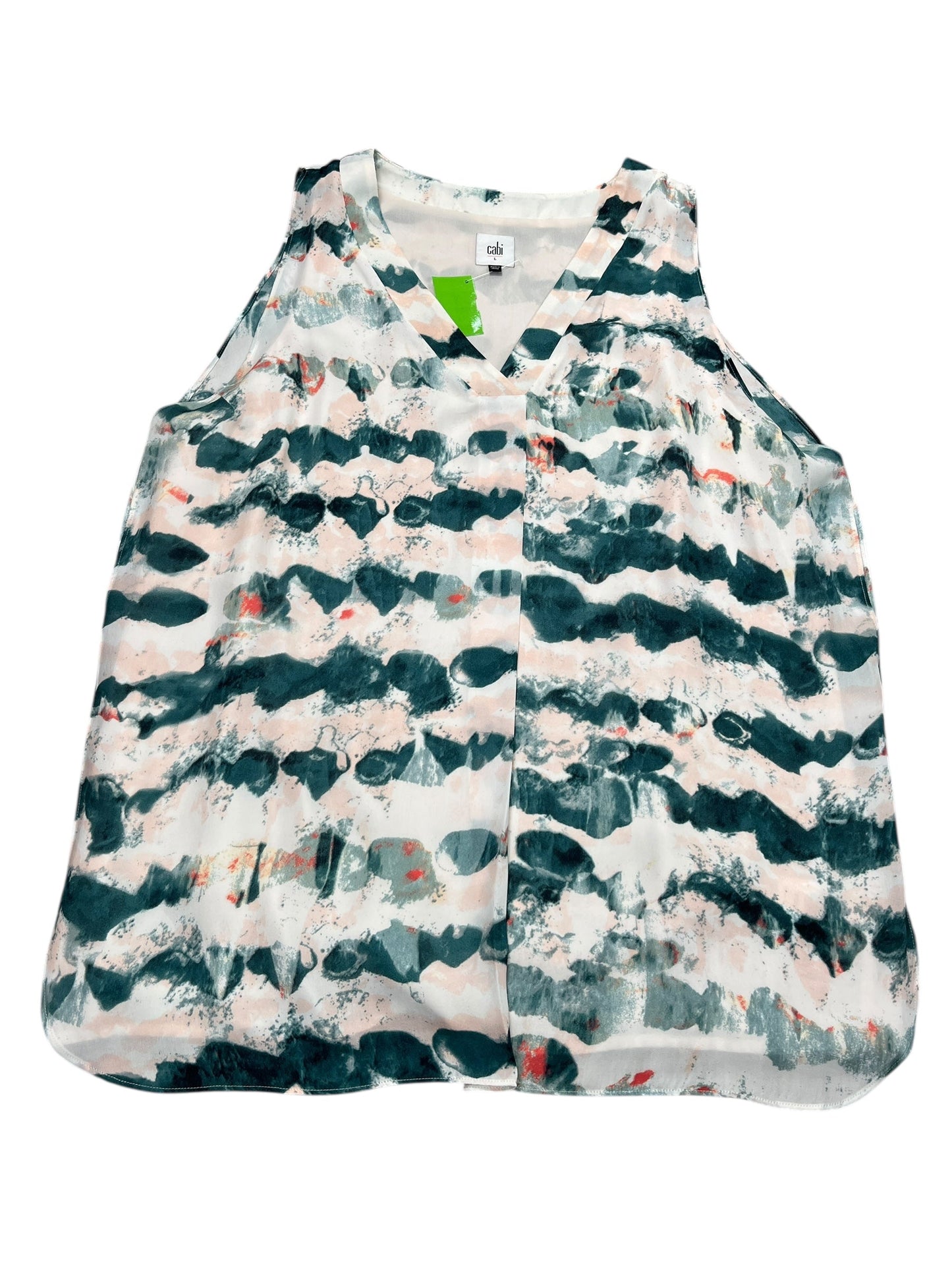 Blouse Sleeveless By Cabi In Pink, Size:L