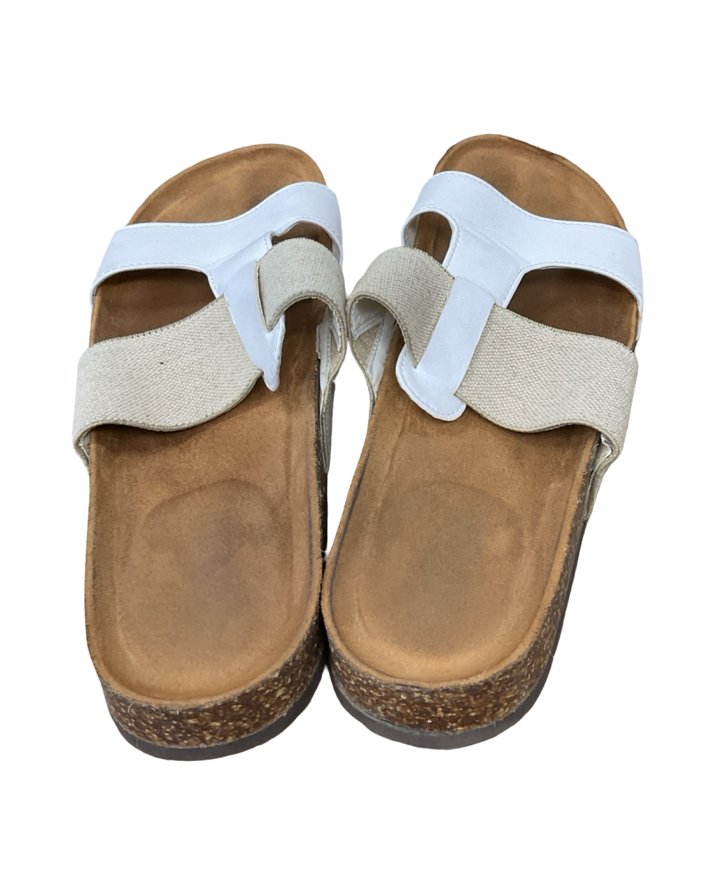 Sandals Flats By Clothes Mentor In Brown, Size:10
