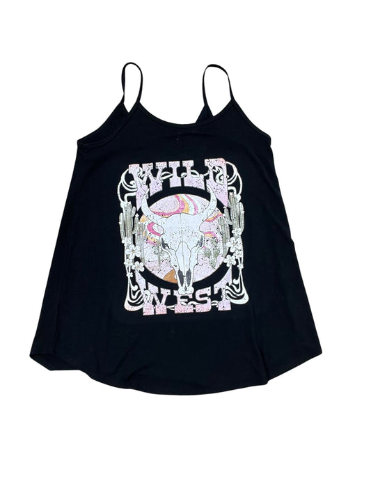 Top Sleeveless By Zenana In Black, Size:M