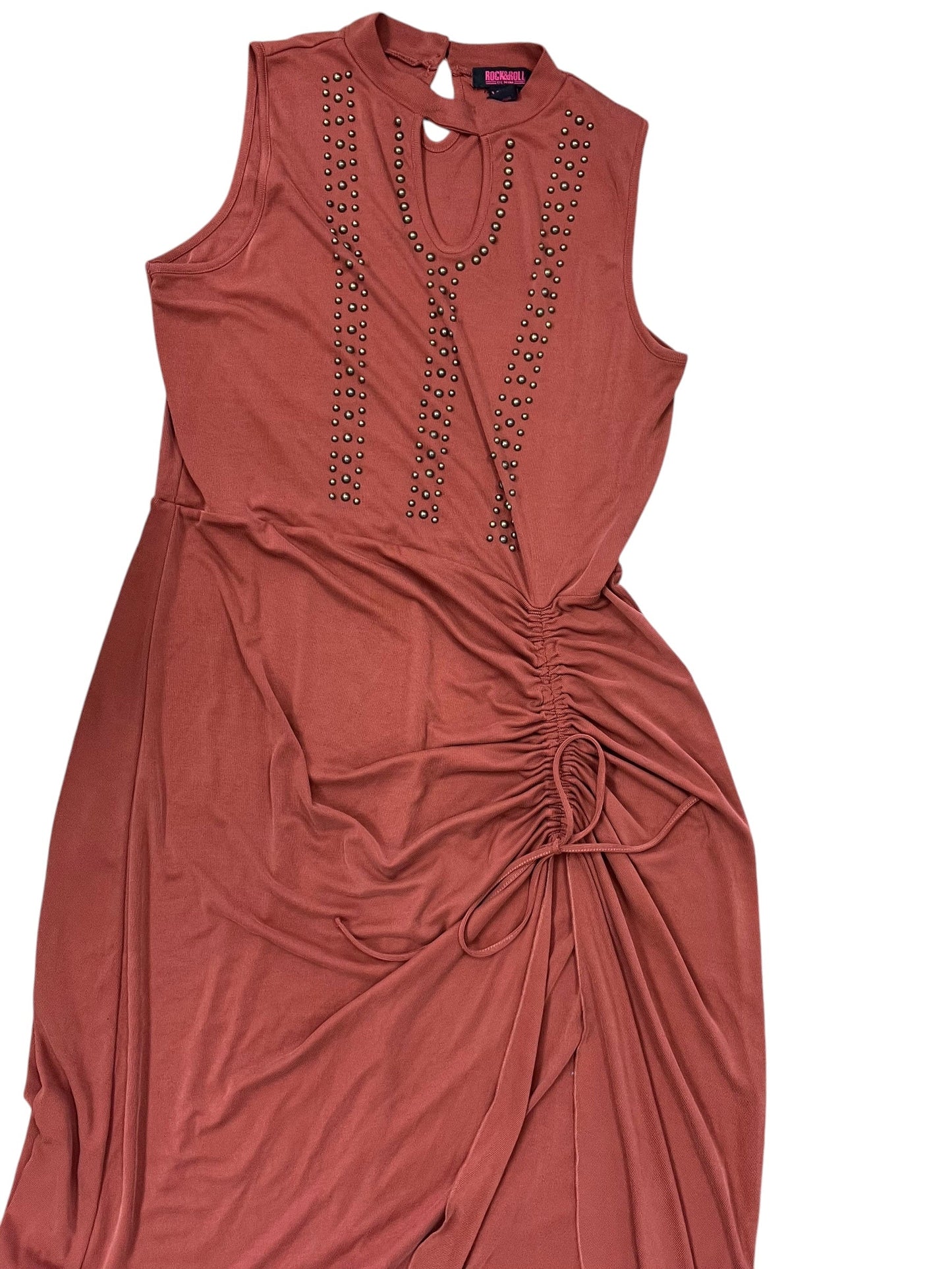 Dress Casual Maxi By Rock & Roll In Orange, Size:1X