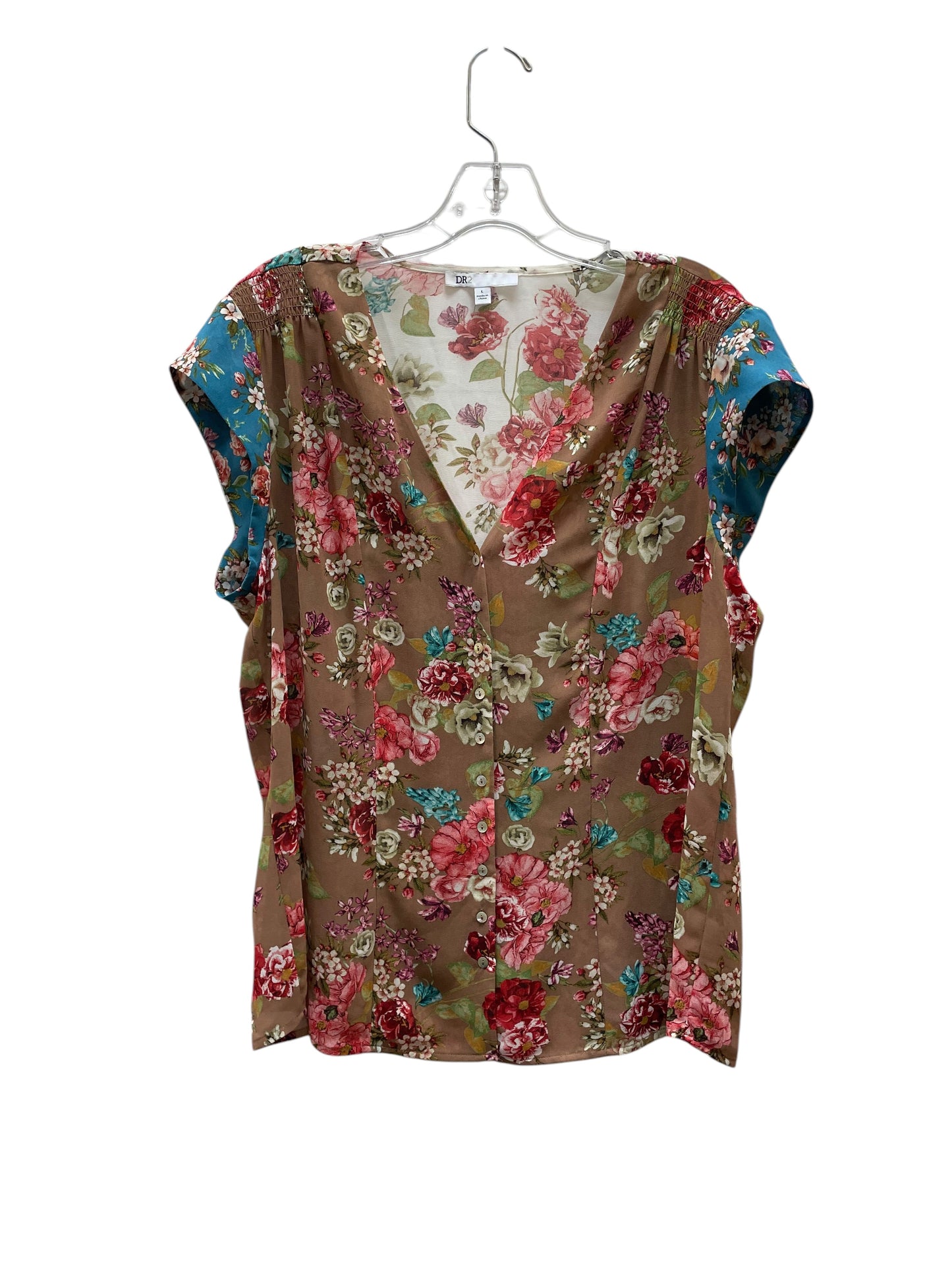 Top Sleeveless By Dr2 In Tan, Size:L