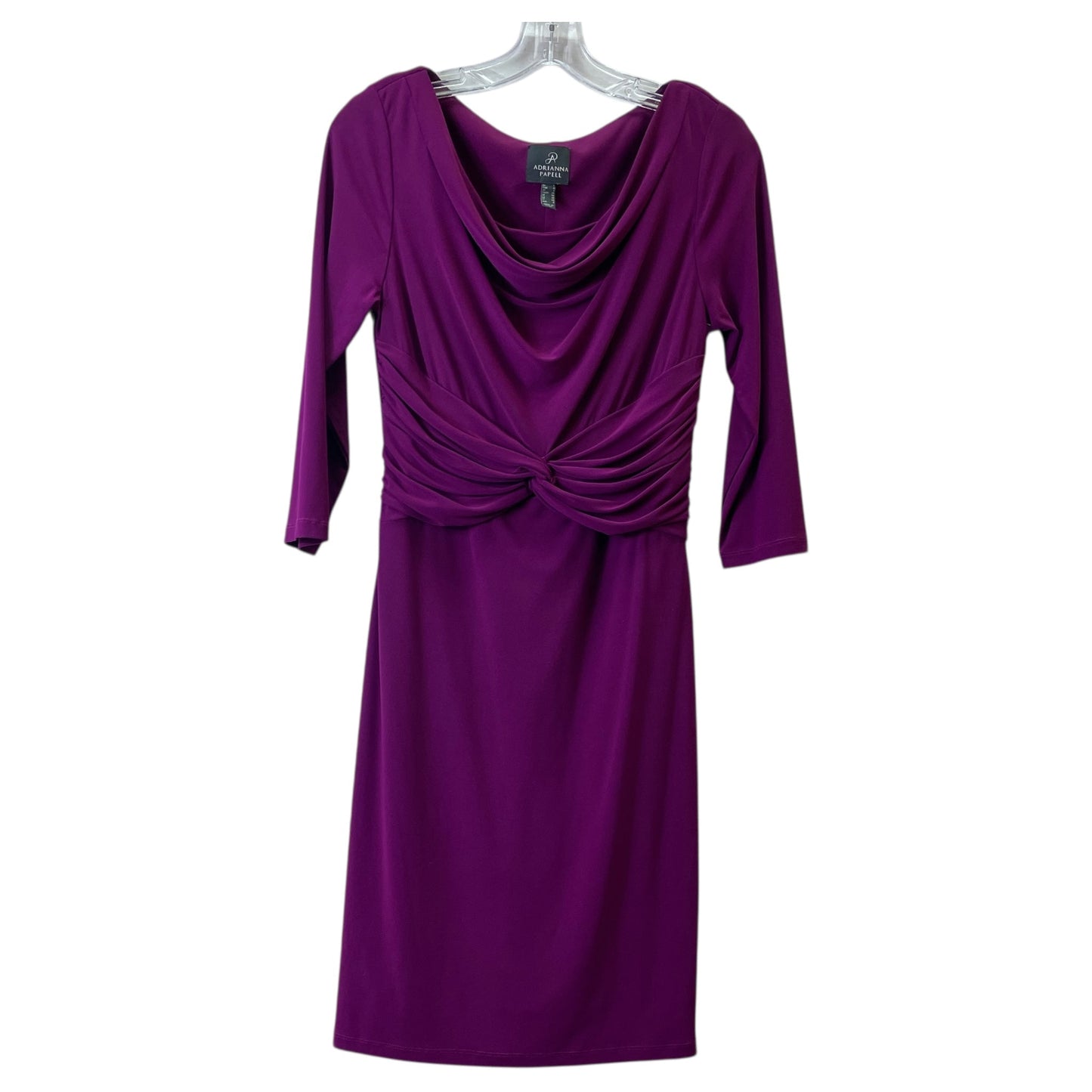 Dress Casual Midi By Adrianna Papell In Purple, Size:4