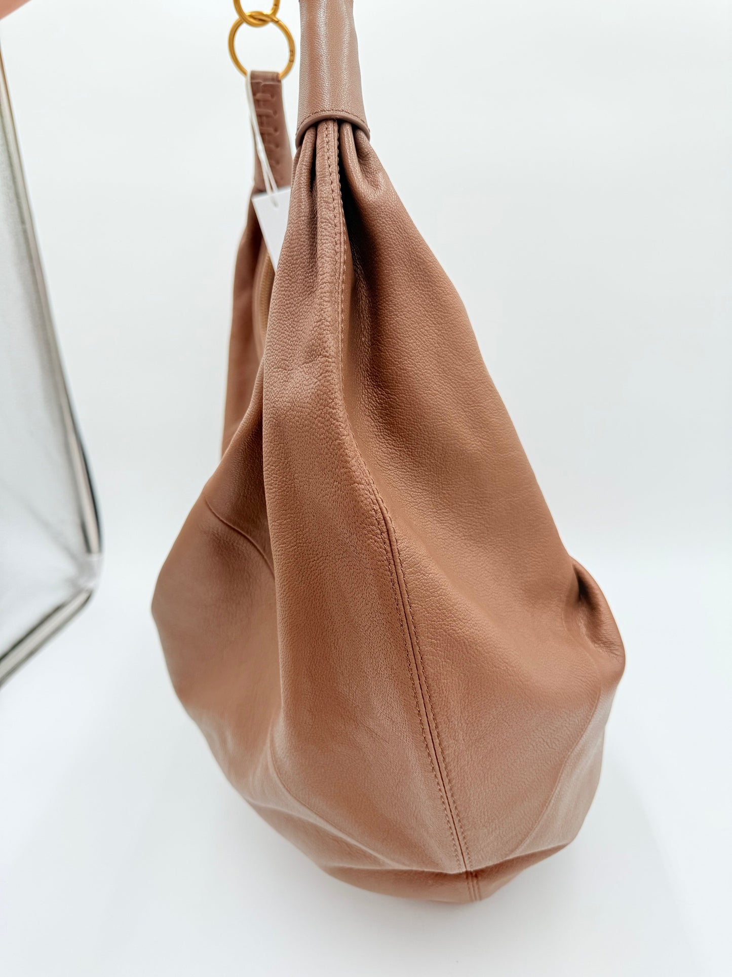 Handbag Leather By Walter Baker, Size: Large