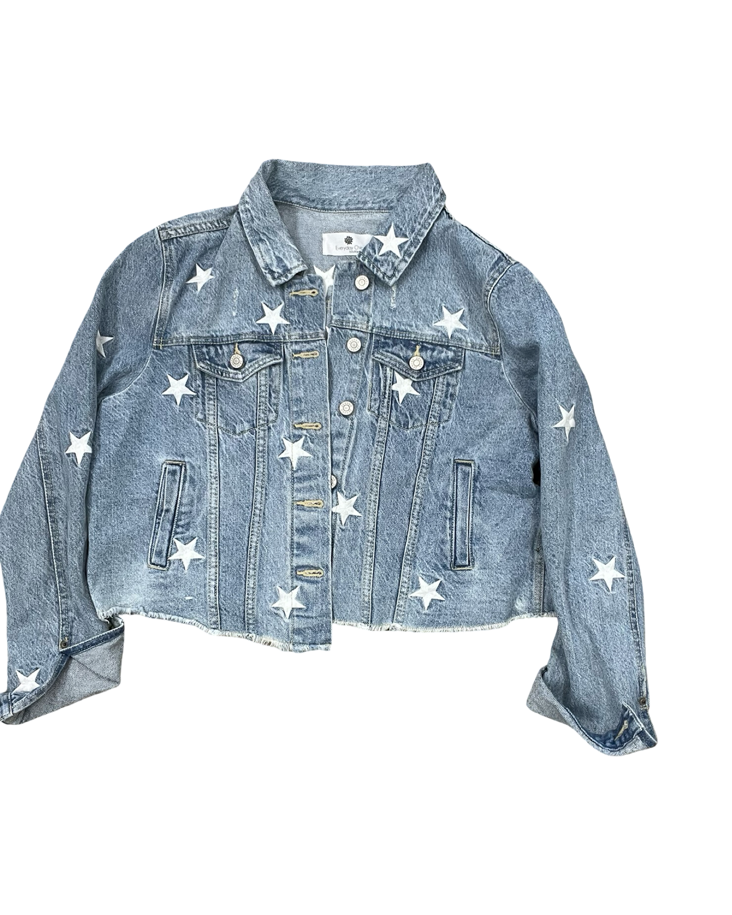 Jacket Denim By Zenana In Blue Denim, Size:Xl
