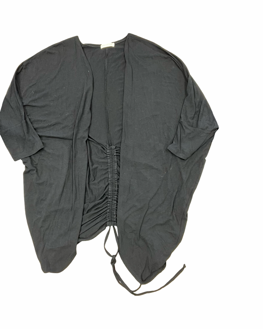 Cardigan By Pebble And Stone In Black, Size:1X