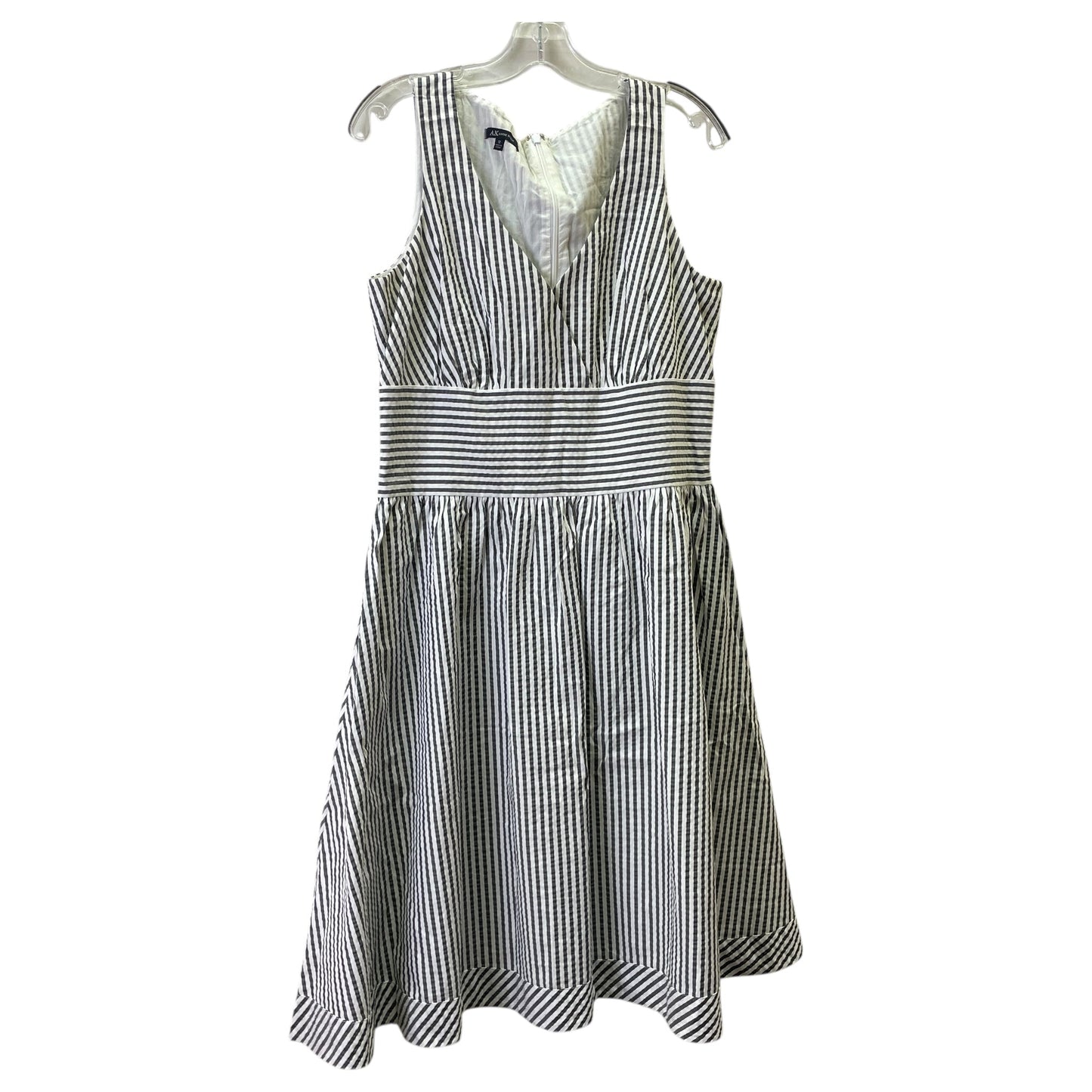 Dress Casual Midi By Anne Klein In Grey, Size:12