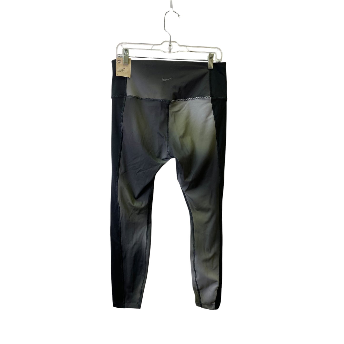 Athletic Leggings By Nike Apparel In Black & Green, Size:Xl