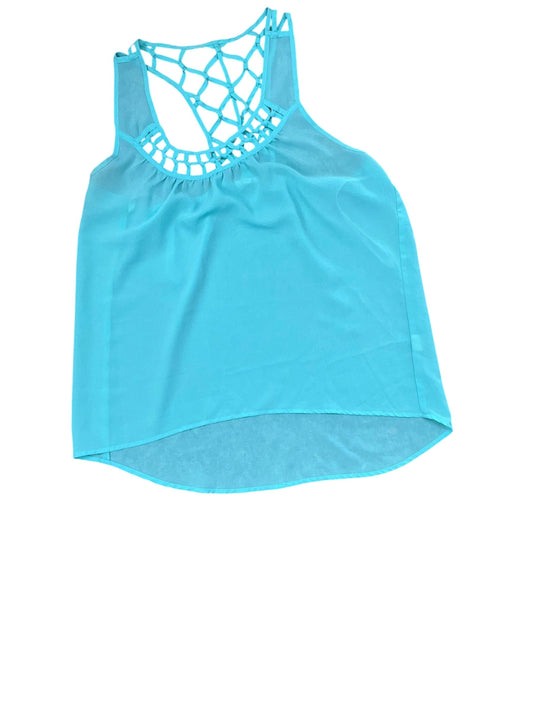 Top Sleeveless By Mine In Teal, Size:L