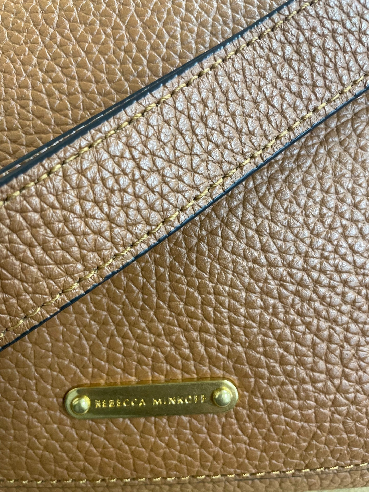 Handbag Designer By Rebecca Minkoff In Tan, Size:Large