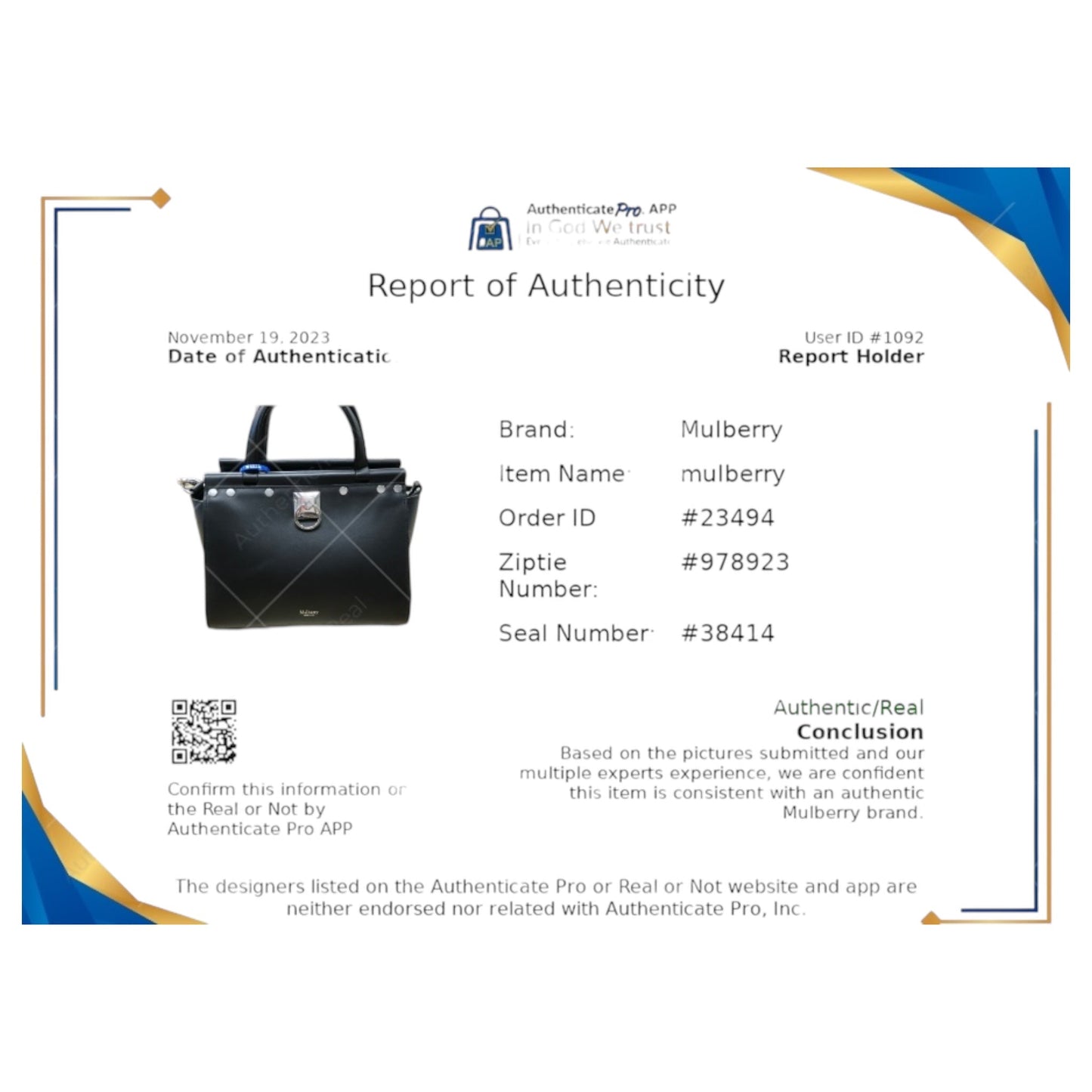 Crossbody Luxury Designer By Mulberry In Black, Size:Medium