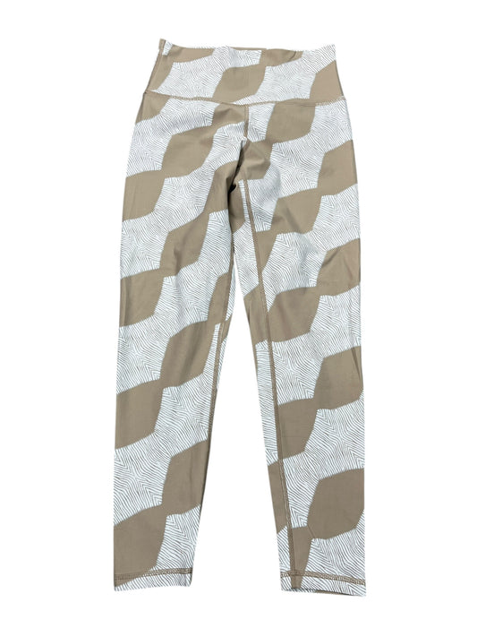 Athletic Leggings Capris By Aerie In Tan & White, Size:M