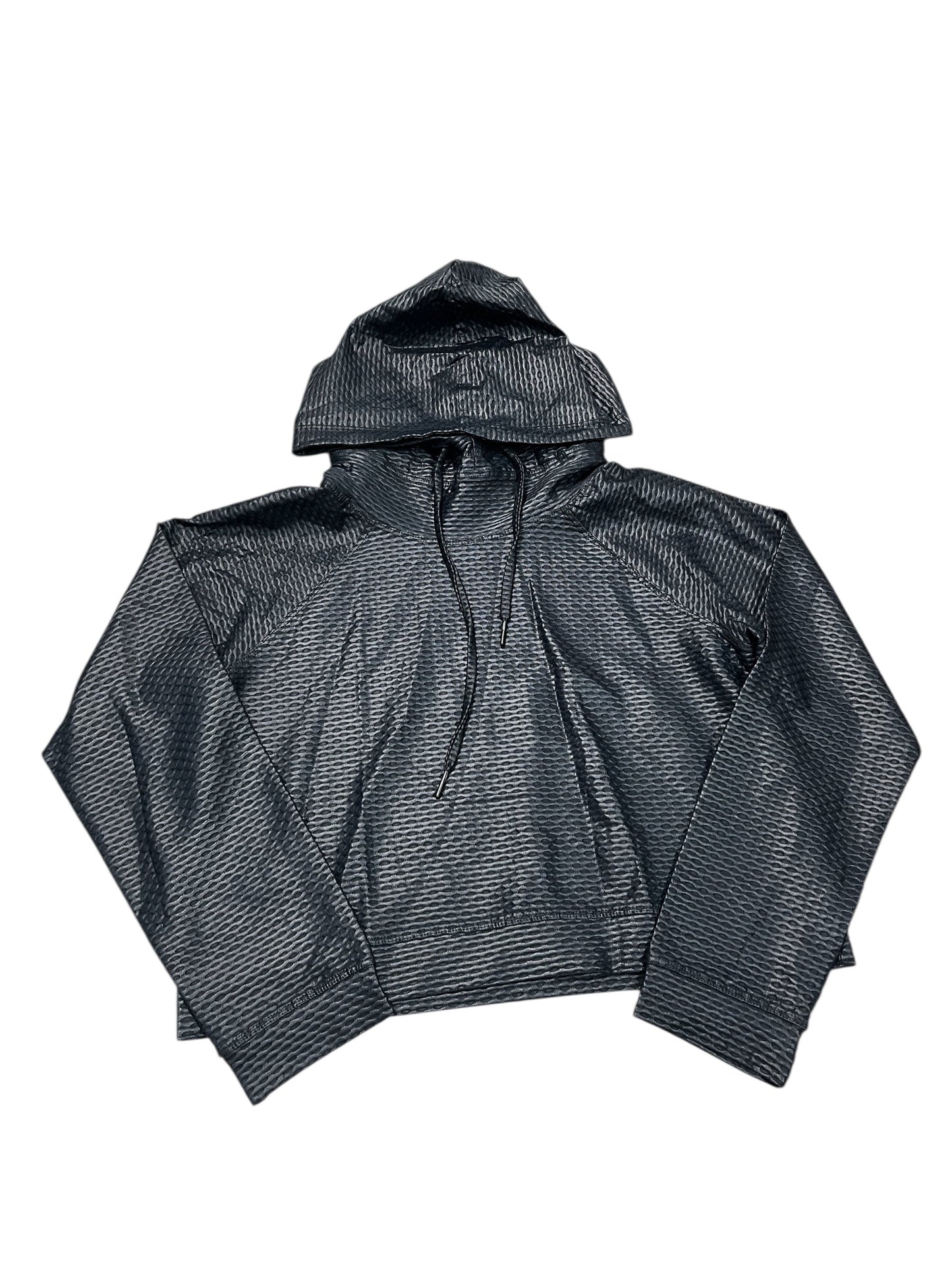 Athletic Sweatshirt Hoodie By Cmb In Grey, Size:L