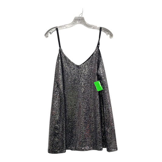 Top Sleeveless By Nelliemae In Silver, Size:M