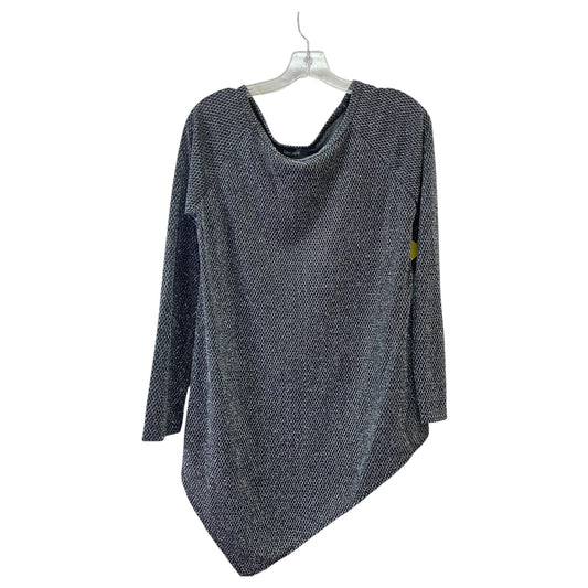 Top Ls By Karen Kane In Black & Silver, Size:Xl