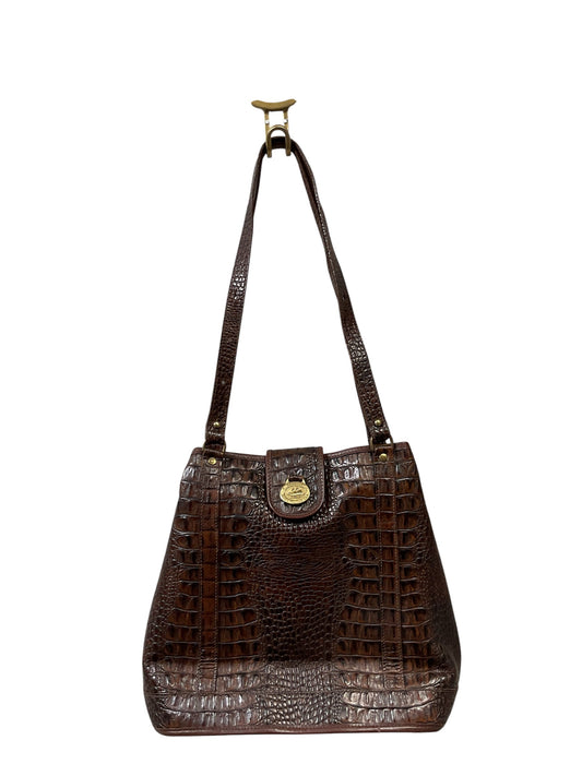 Handbag Designer By Brahmin In Brown, Size:Large