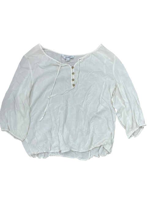 Top Ls By Old Navy In Cream, Size:Xl
