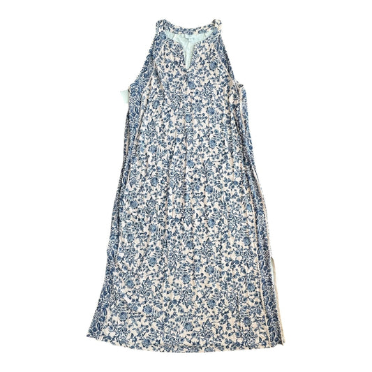 Dress Casual Maxi By J. Jill In Blue & Pink, Size:Xl