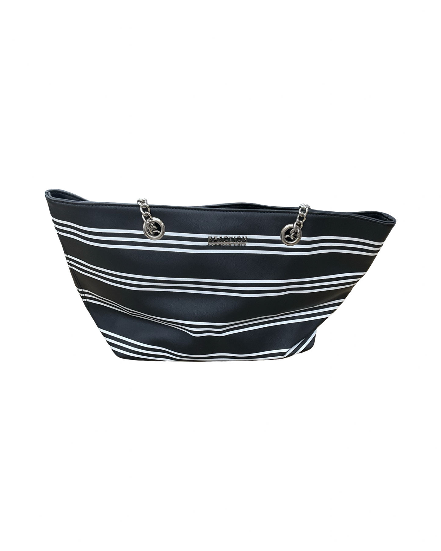 Tote By Kenneth Cole Reaction In Black & White, Size:Large