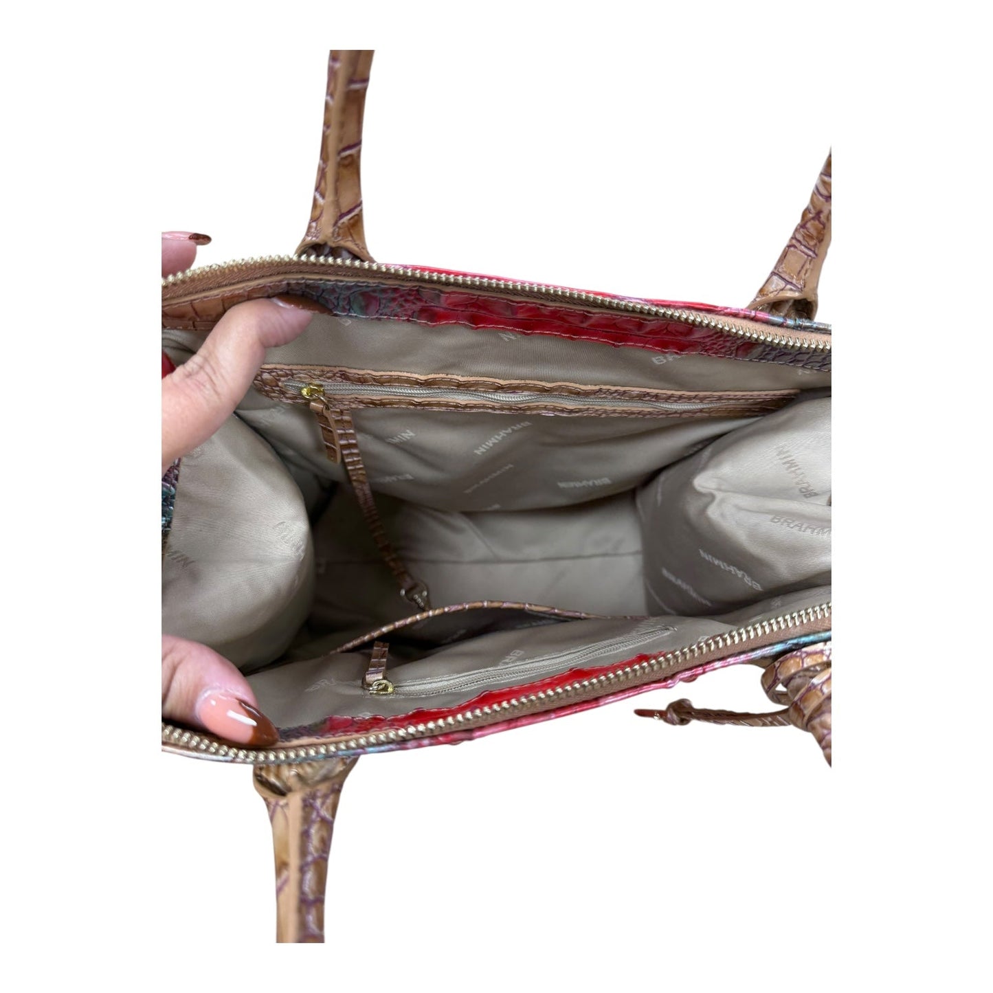 Handbag Designer By Brahmin In Multi, Size:Large