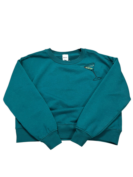 Sweatshirt Crewneck By Maeve In Teal, Size:Xs
