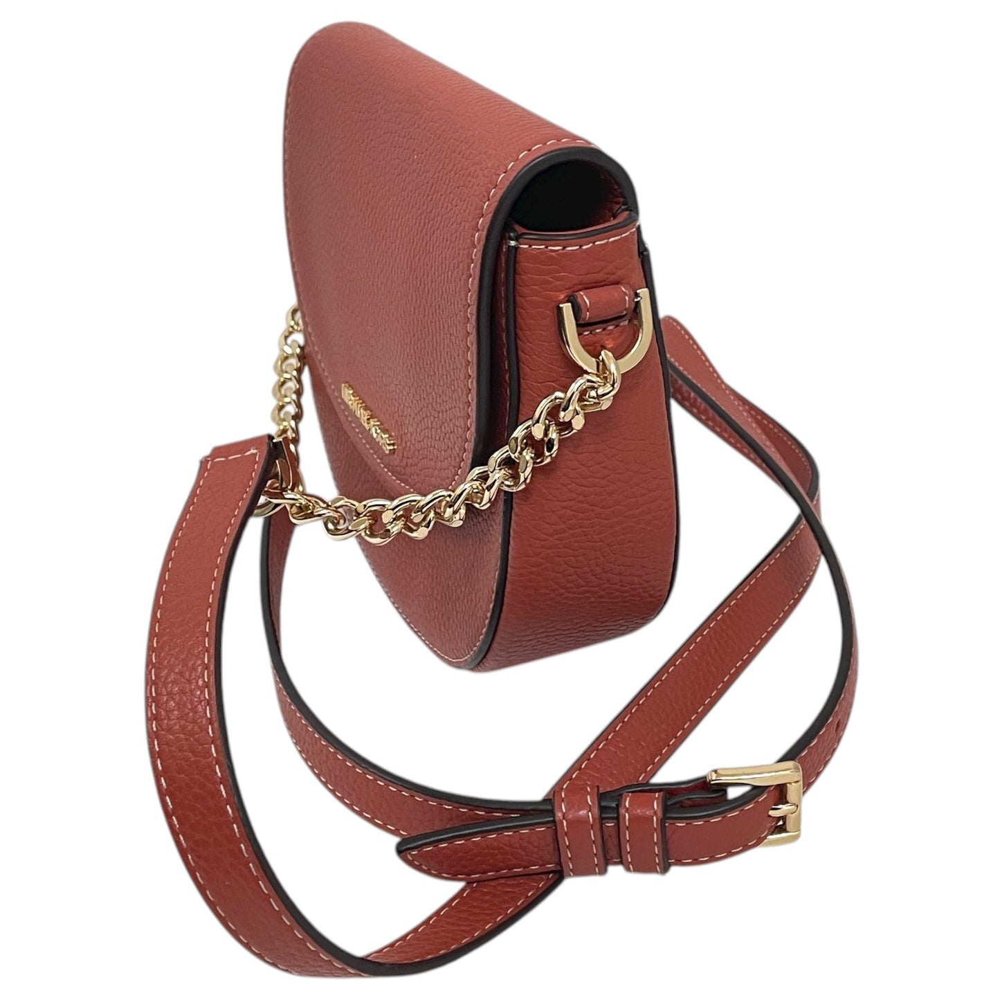 Crossbody Luxury Designer By Michael Kors In Orange, Size:Small