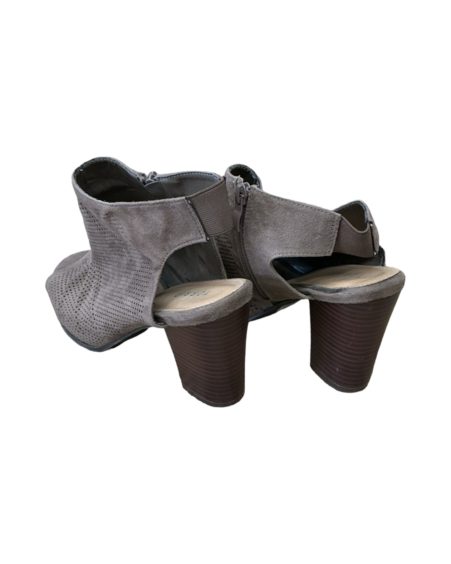 Shoes Heels Block By Torrid In Brown, Size:10.5