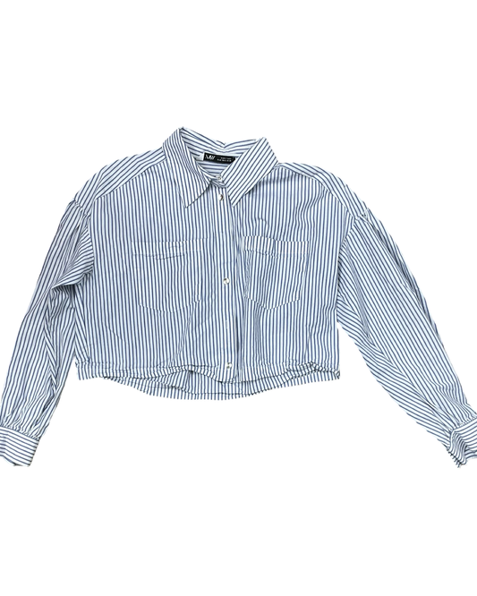 Top Ls By Zara In Blue & White, Size:S