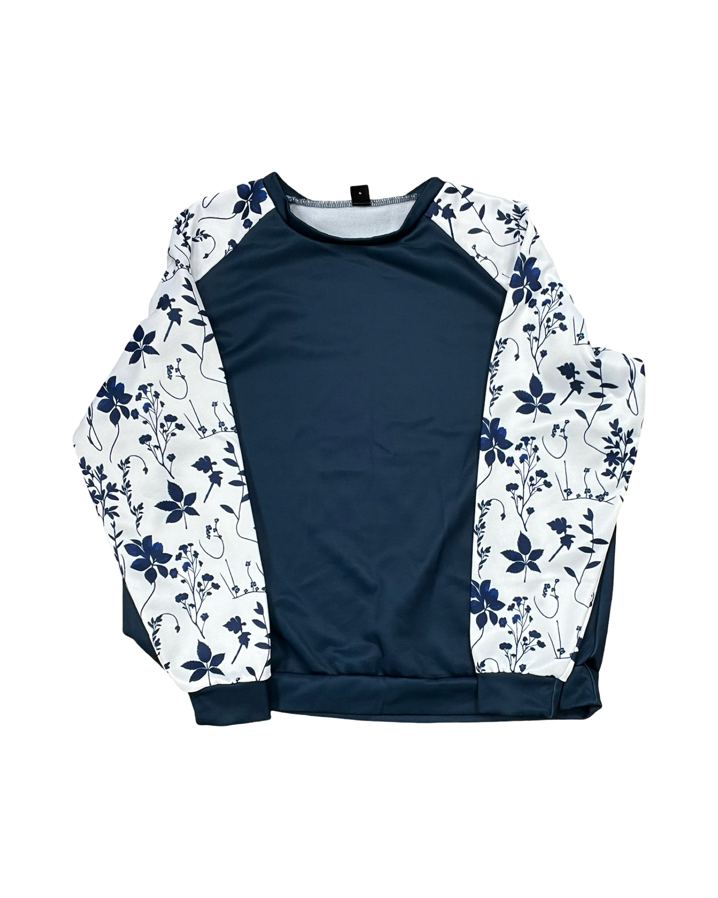 Top Ls By Clothes Mentor In Blue & White, Size:Xl