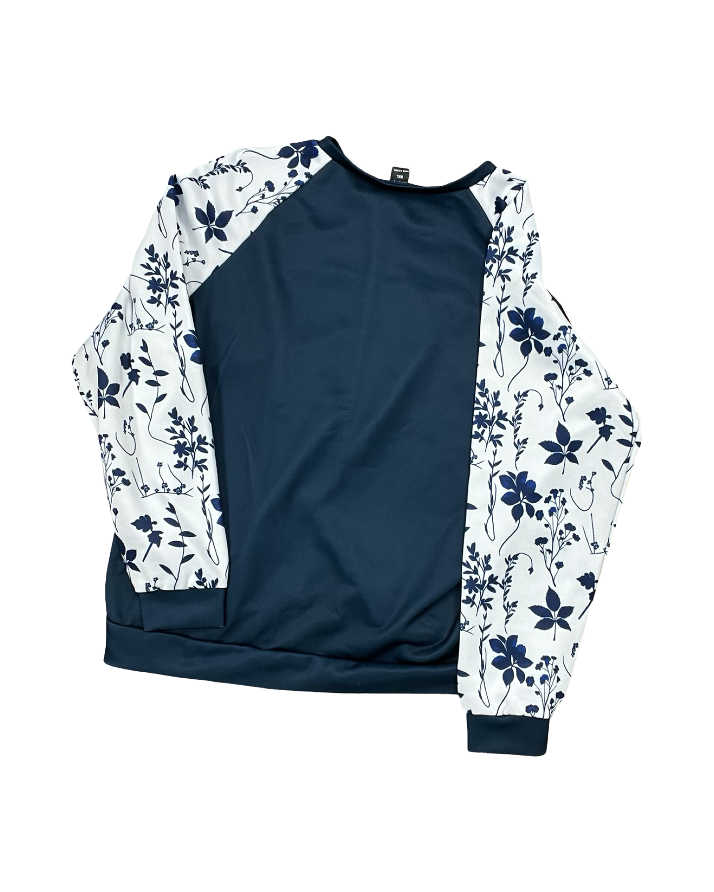 Top Ls By Clothes Mentor In Blue & White, Size:Xl