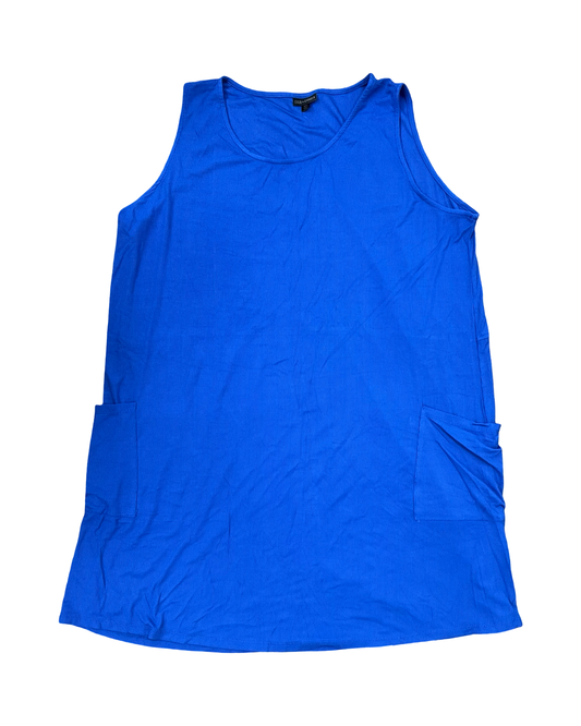 Dress Casual Short By Coco And Carmen In Blue, Size:1X