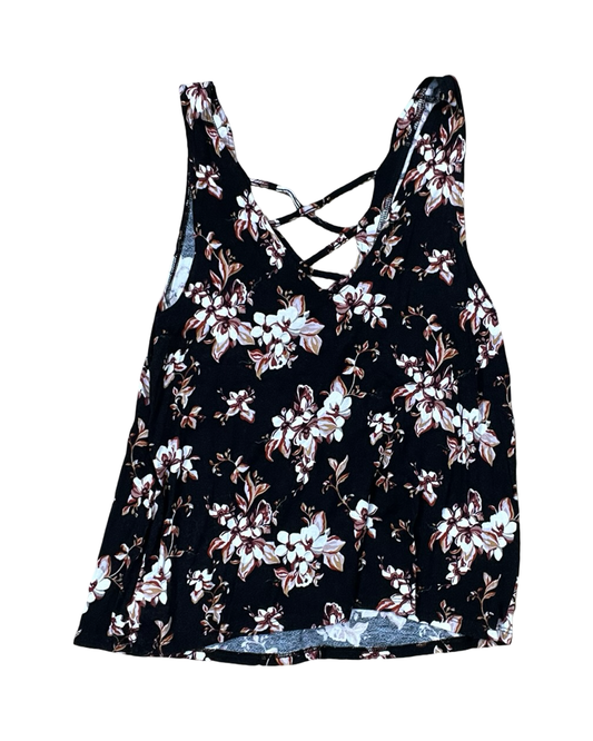 Top Sleeveless By American Eagle In Floral Print, Size:S