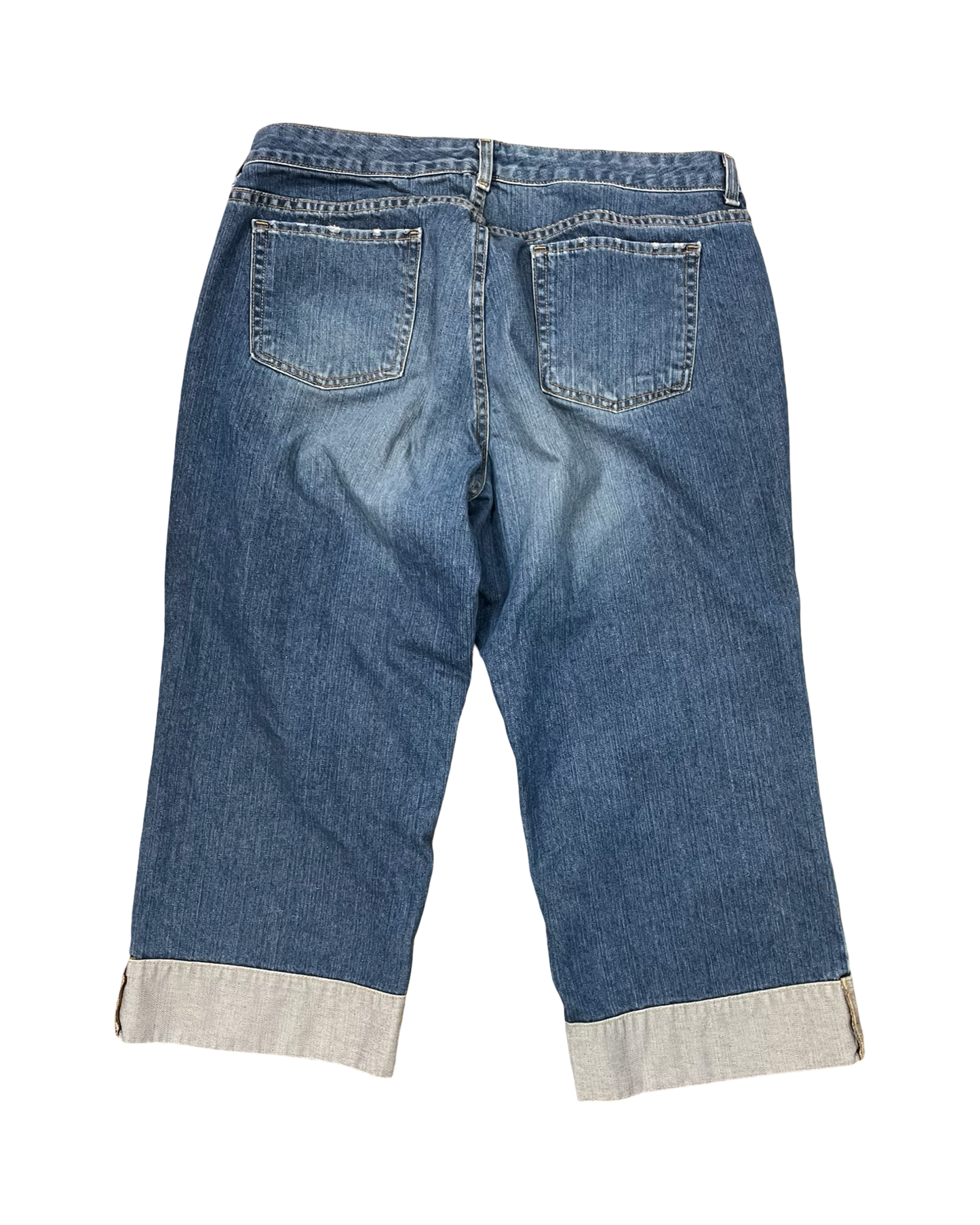Jeans Cropped By Old Navy In Blue Denim, Size:18