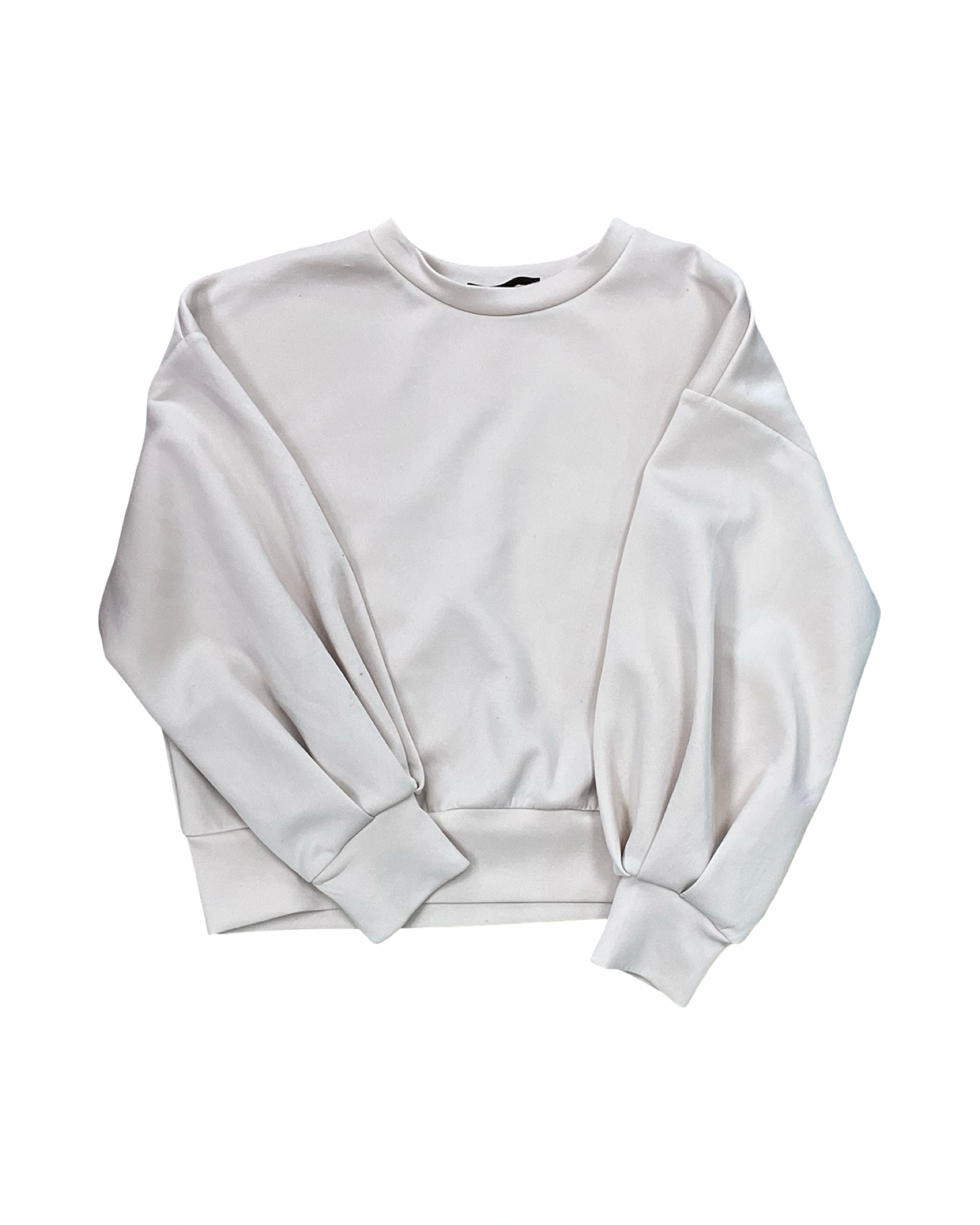 Sweatshirt Crewneck By Shein In Tan, Size:S