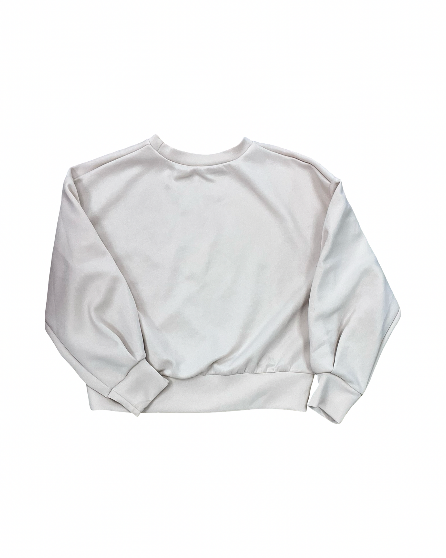 Sweatshirt Crewneck By Shein In Tan, Size:S
