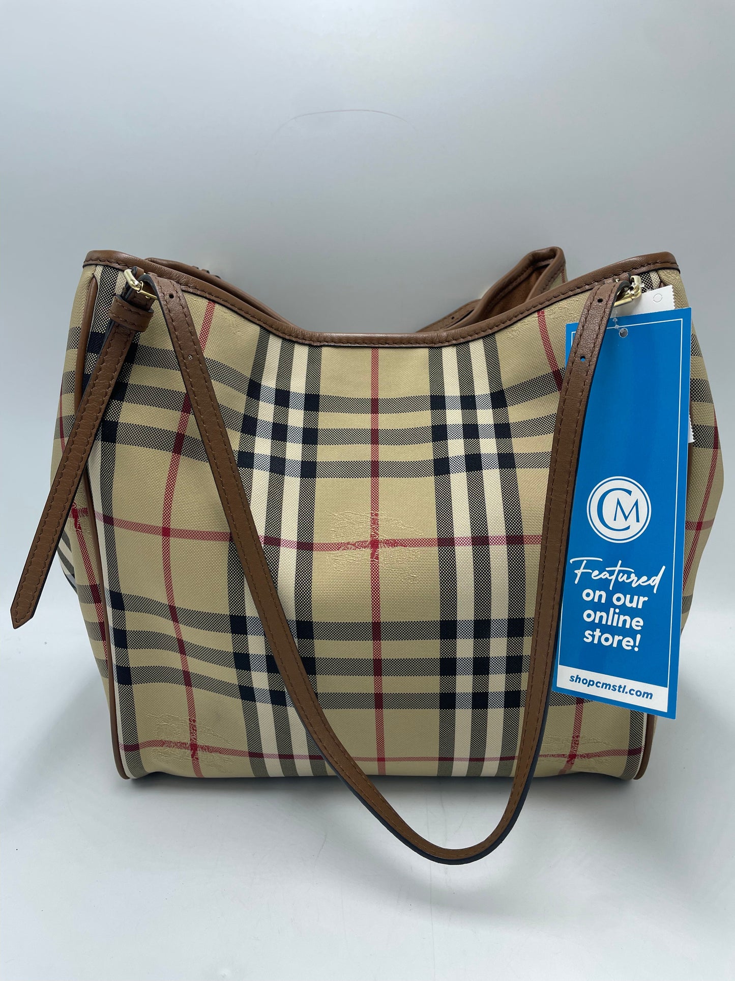 Burberry Horseferry Check Luxury Tote / Handbag