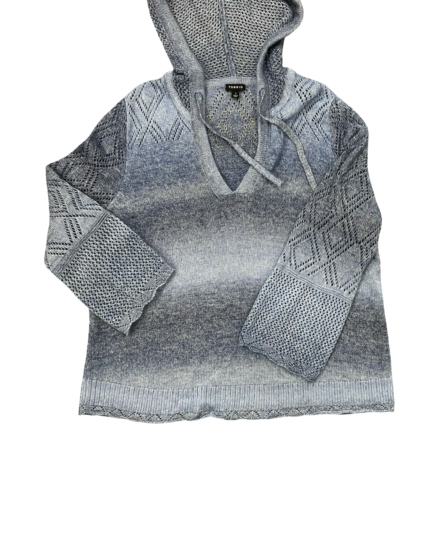 Top Ls By Torrid In Blue, Size:1X