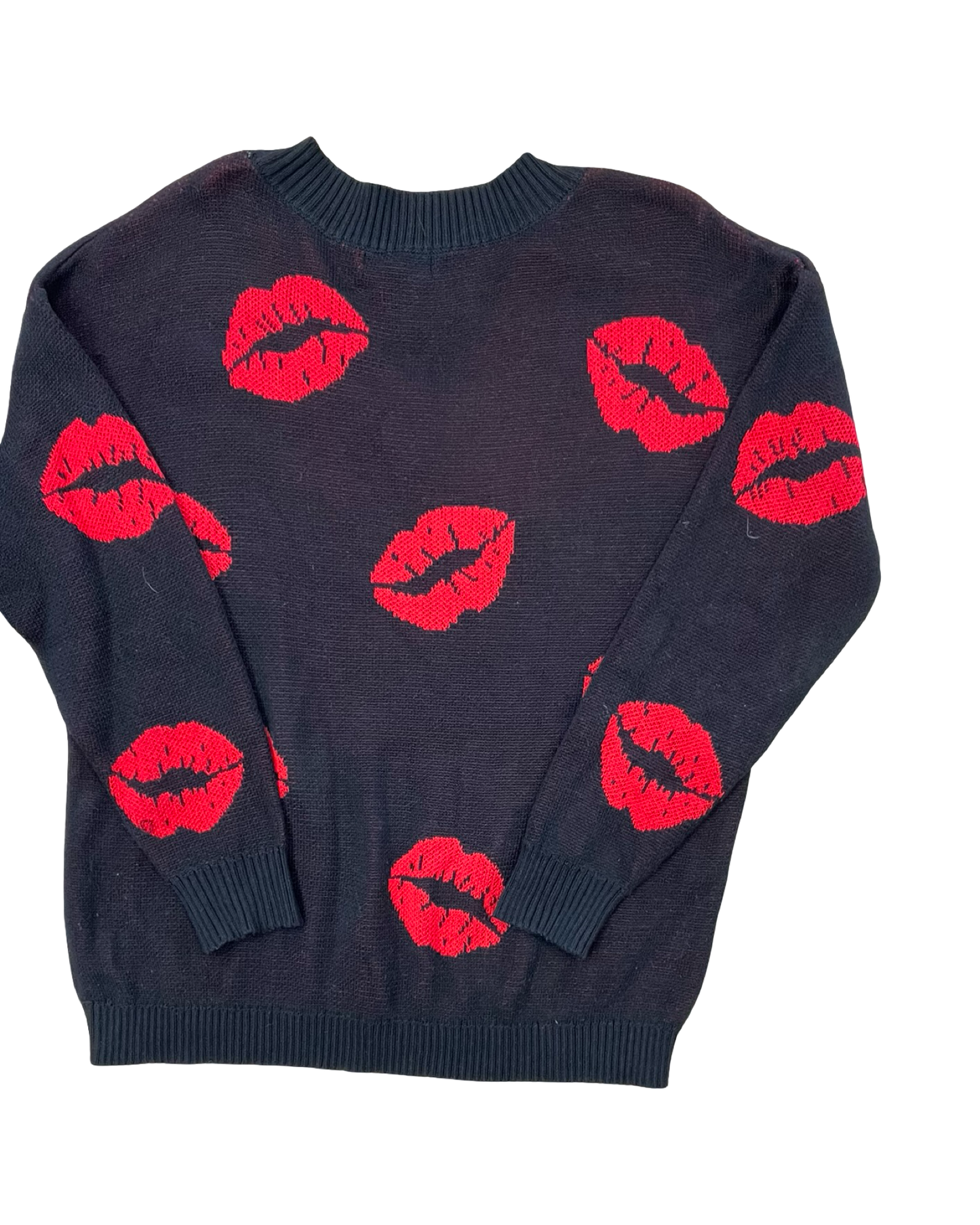 Sweater By Madden Nyc In Black & Red, Size:Xl