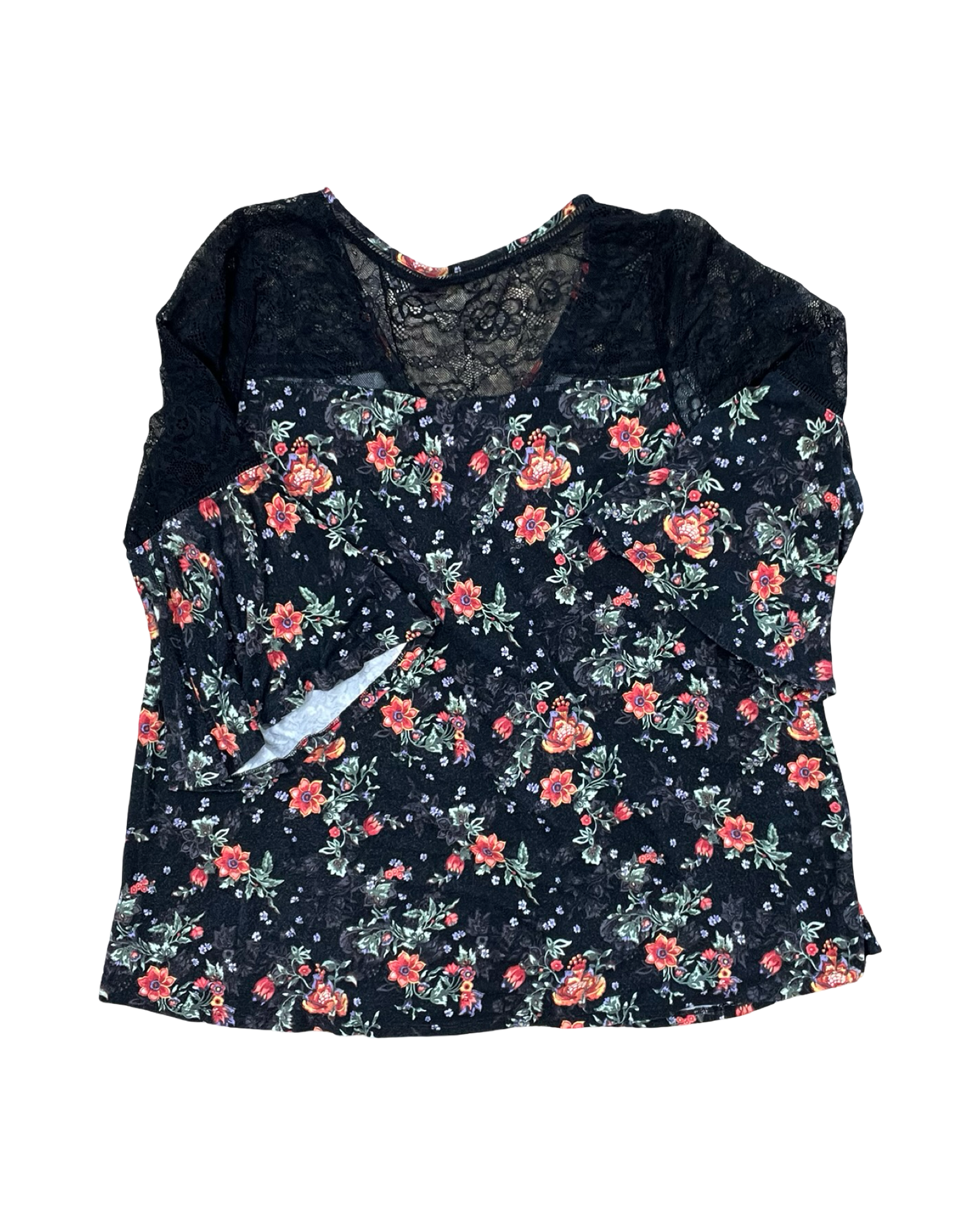 Top 3/4 Sleeve By Torrid In Black, Size:L