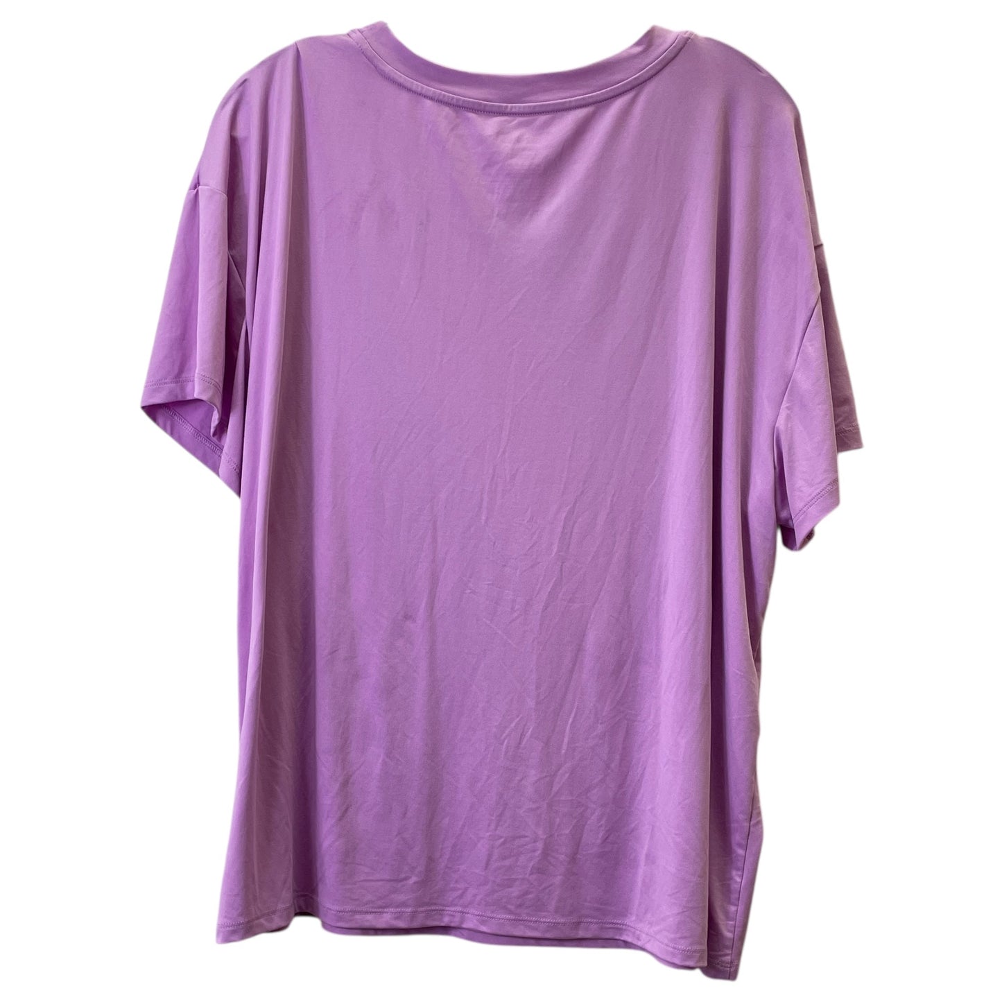 Top Ss Basic By Joyspun In Pink, Size:2X