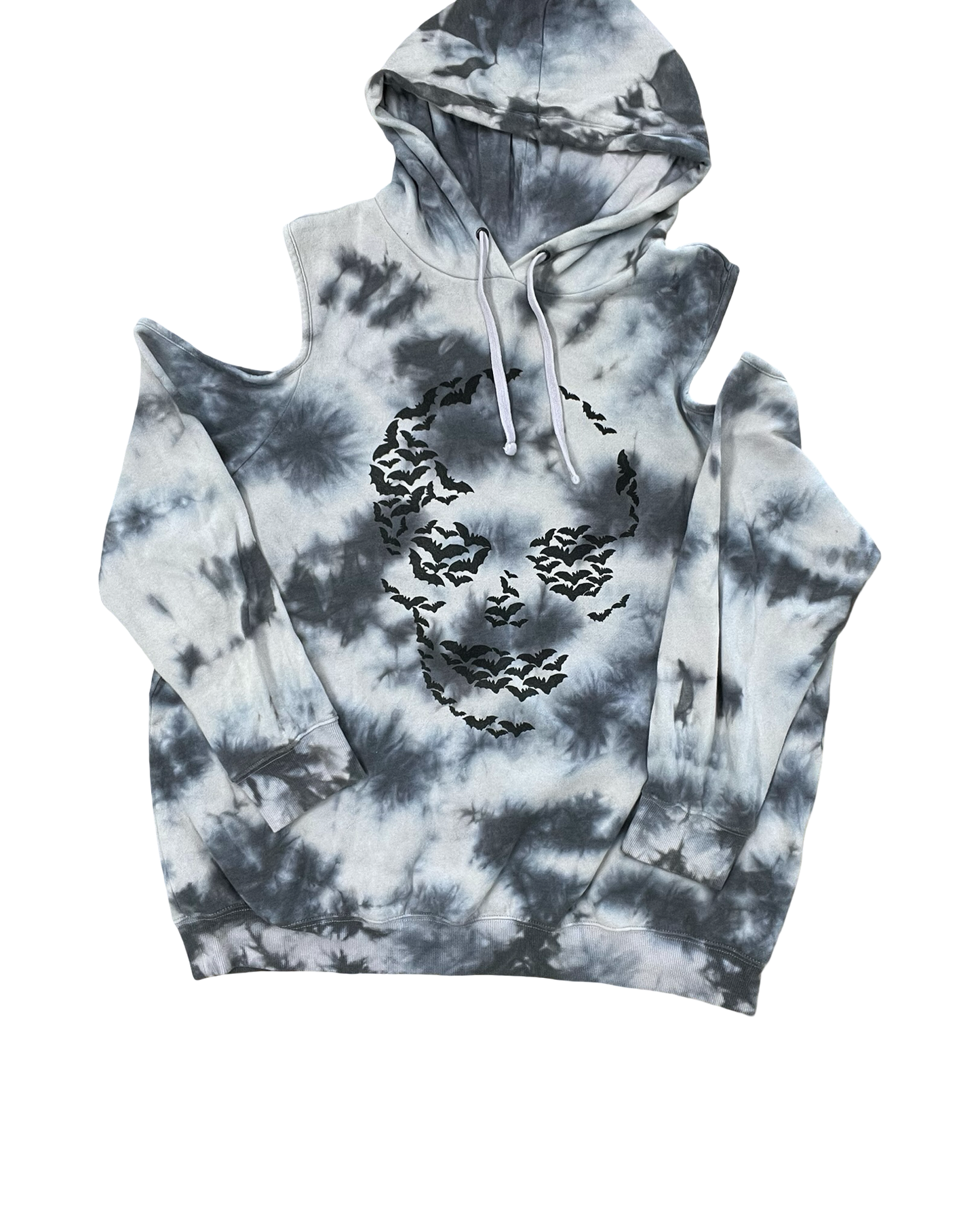 Sweatshirt Hoodie By Torrid In Grey & White, Size:2X