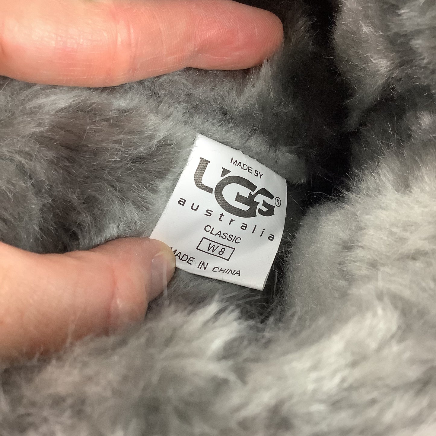 Boots Designer By Ugg In Grey, Size: 8